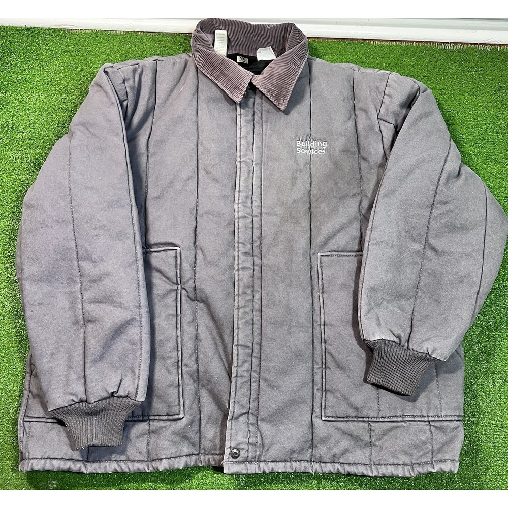Vintage Walls Insulated Work Jacket 4XL Grey‎ Y2k Workwear 90s Heavy Weight Coat
